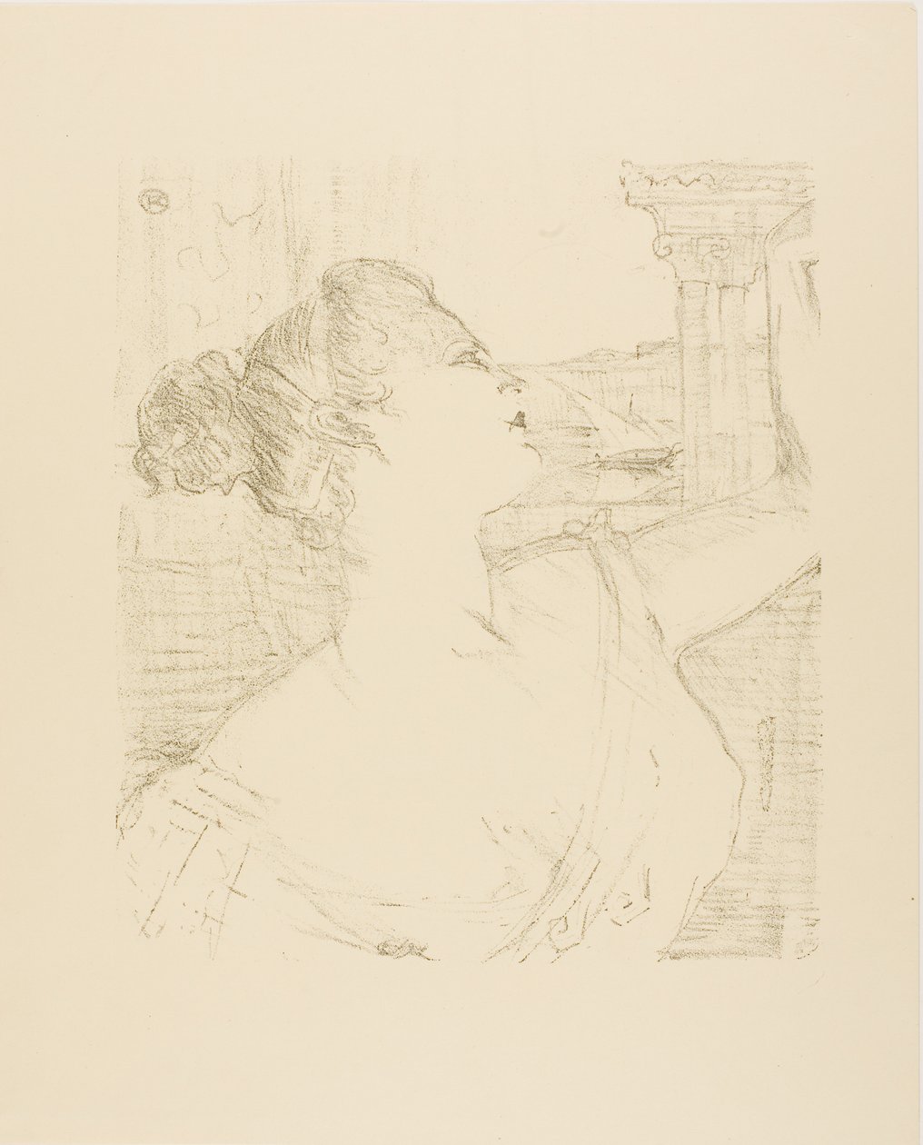 Sybil Sanderson, fra Thirteen Lithographs af Henri de Toulouse-Lautrec