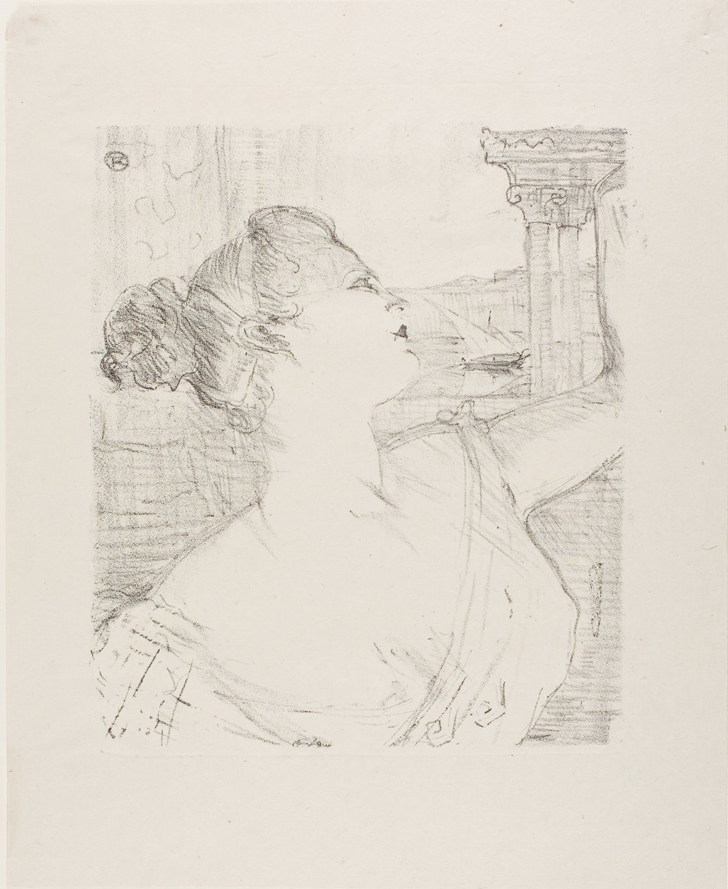 Sybil Sanderson, fra Treize Lithographies af Henri de Toulouse-Lautrec