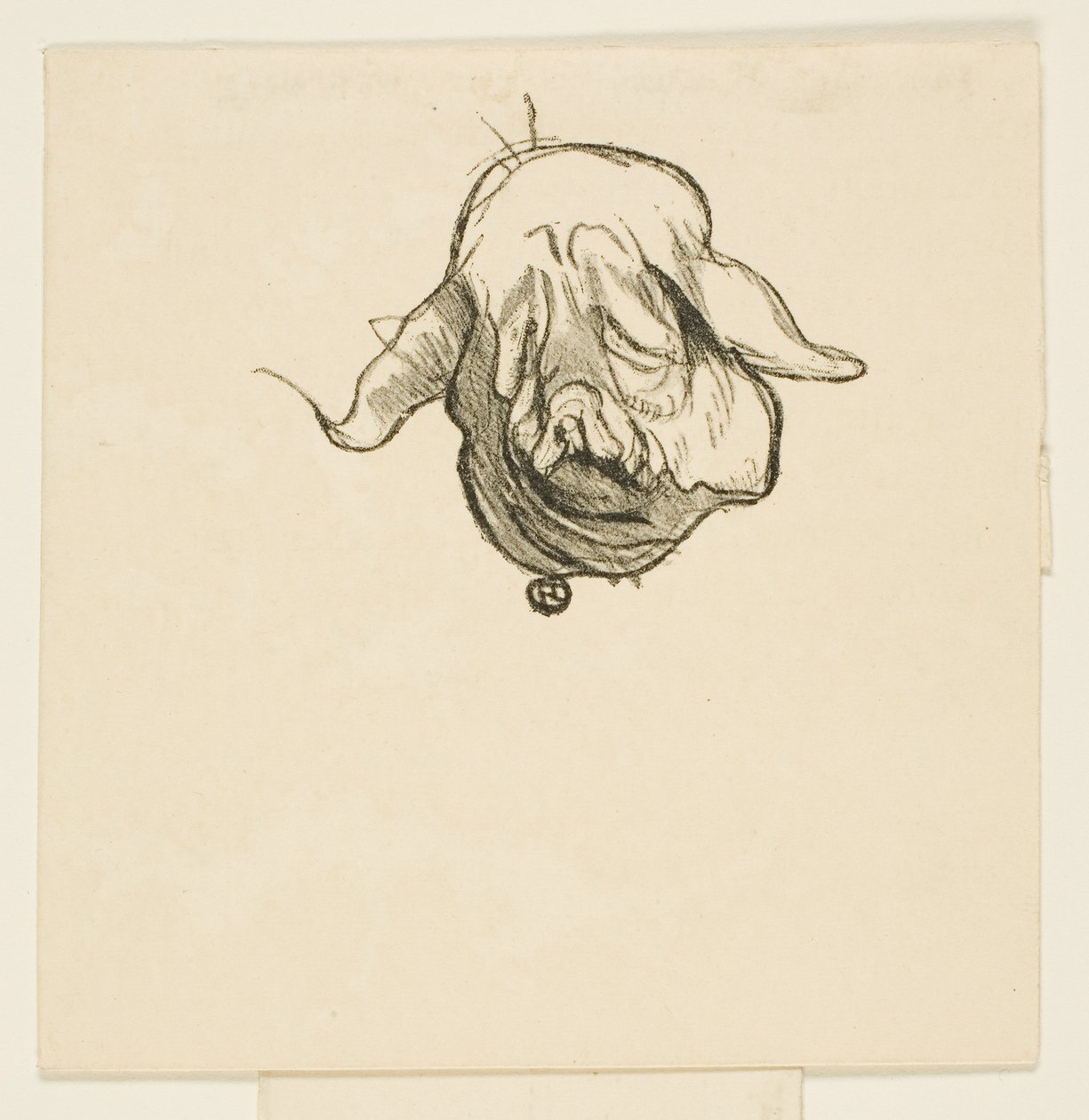 Halestykke fra Ved foden af ​​Sinai af Henri de Toulouse-Lautrec