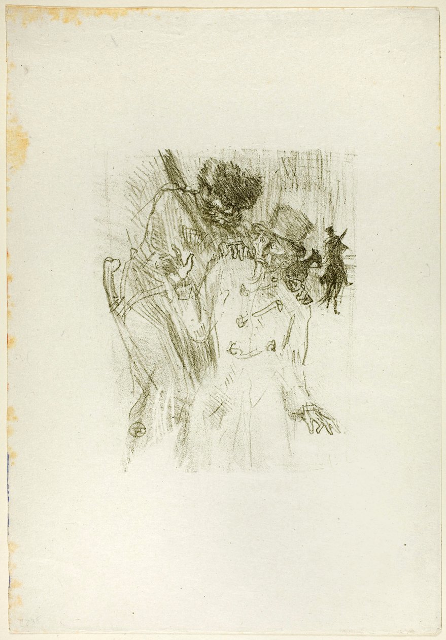 Arresten af ​​Schlomé Fuss, fra Au Pied du Sinaï af Henri de Toulouse-Lautrec