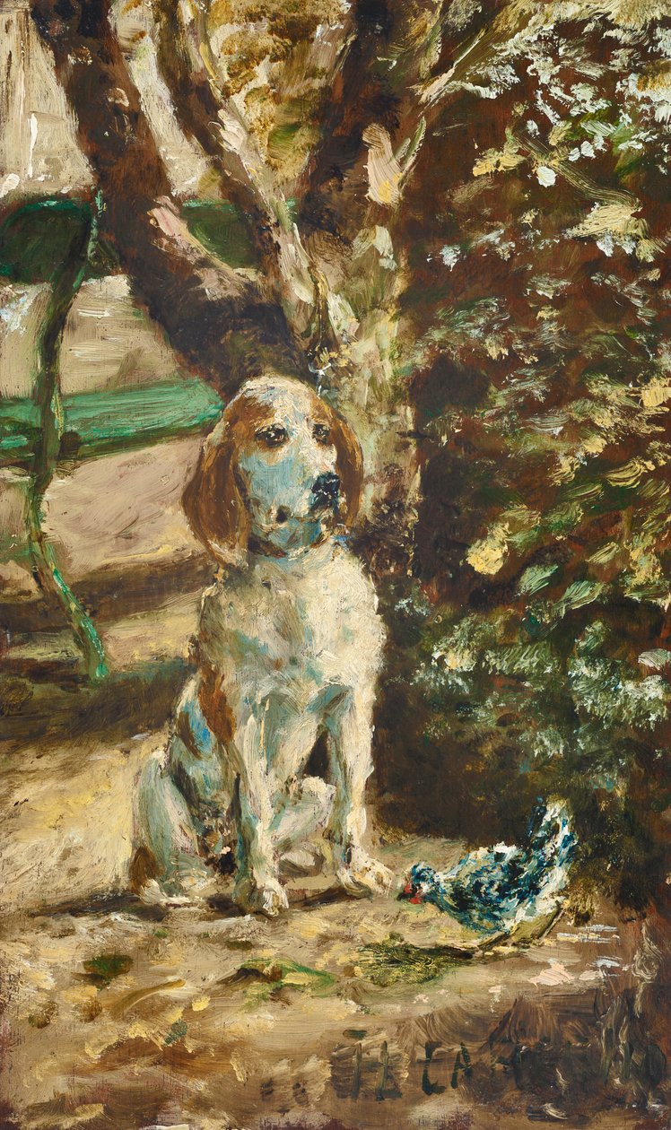 Kunstnerens hund Flèche af Henri de Toulouse-Lautrec