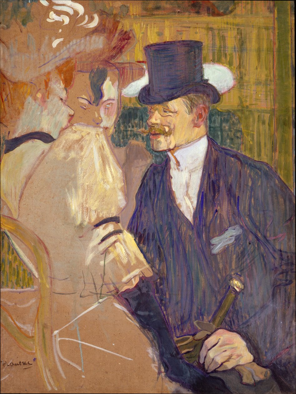 Englænderen (William Tom Warrener, 1861-1934) på Moulin Rouge af Henri de Toulouse-Lautrec