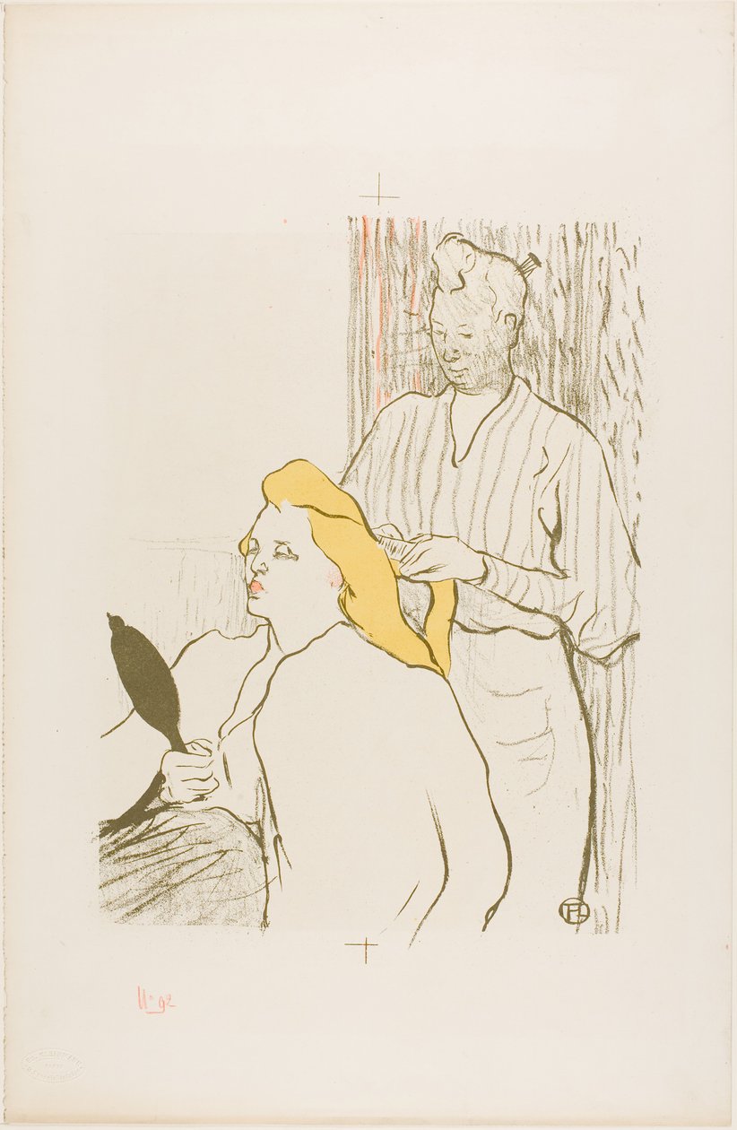 Frisøren, Program for Théâtre Libre af Henri de Toulouse-Lautrec