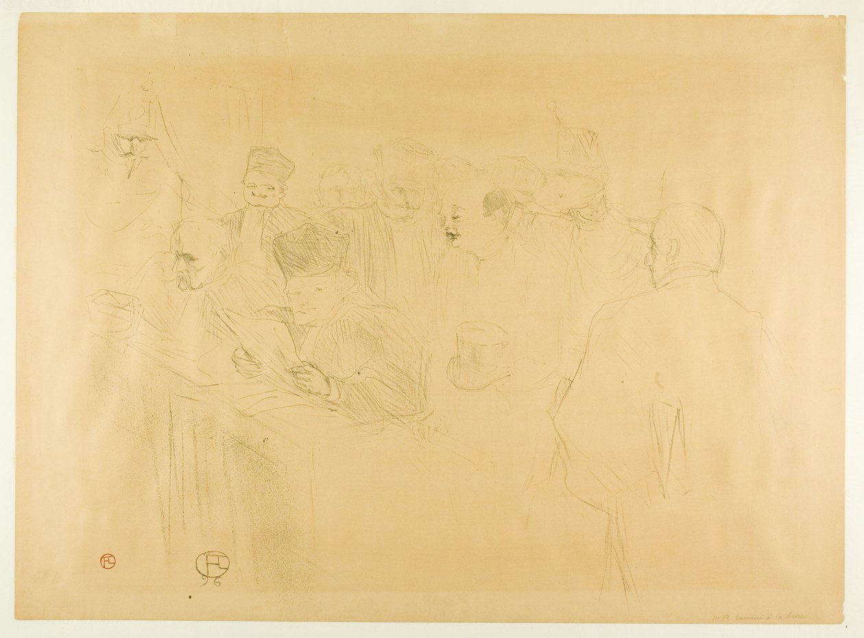 Lebaudy-processen, Mademoiselle Marsy afgiver bevis af Henri de Toulouse-Lautrec