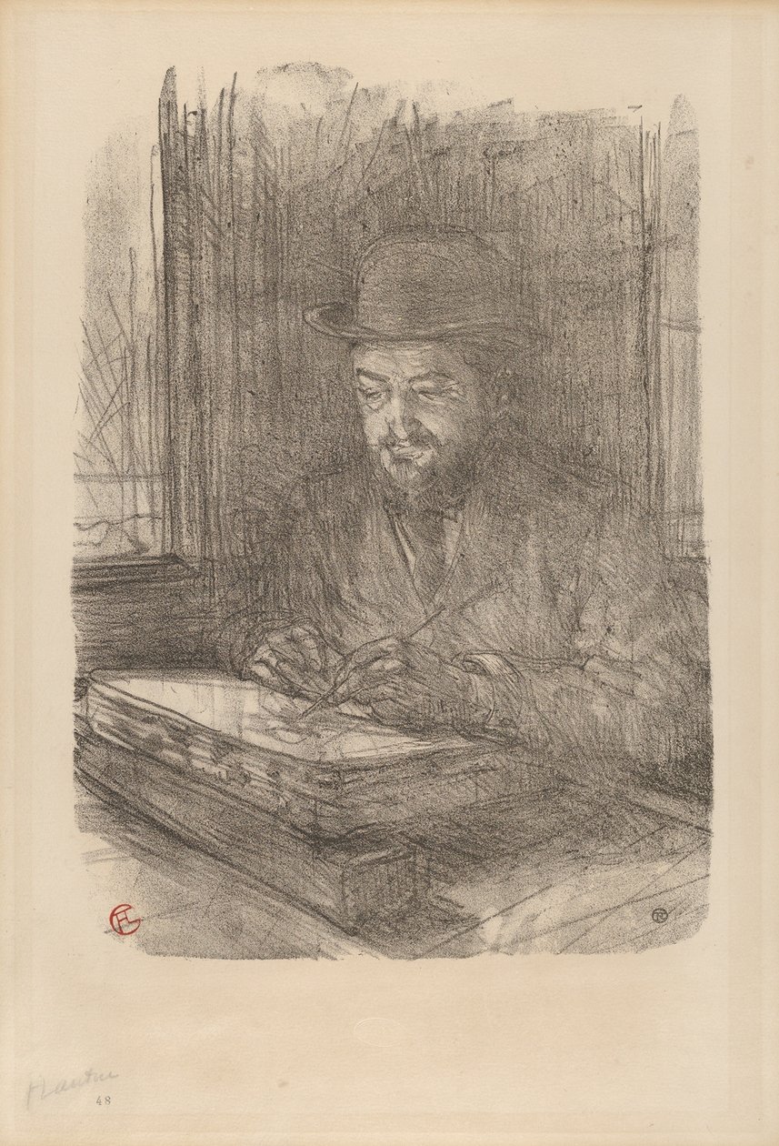 Mestertrykkeren: Adolphe Albert af Henri de Toulouse-Lautrec
