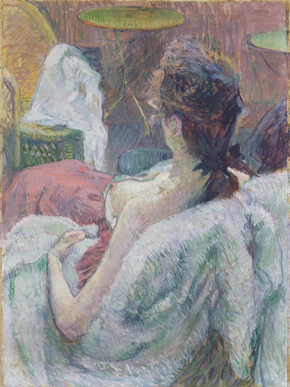 Modellen hviler af Henri de Toulouse-Lautrec