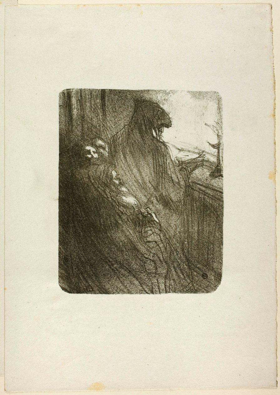 De polske jøders bøn, fra Au Pied du Sinaï af Henri de Toulouse-Lautrec
