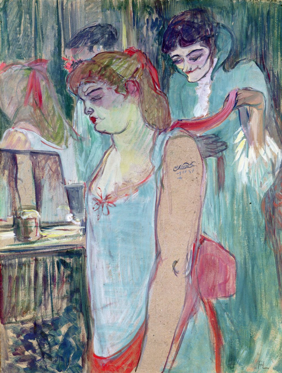 Den tatoverede kvinde eller toilettet af Henri de Toulouse Lautrec