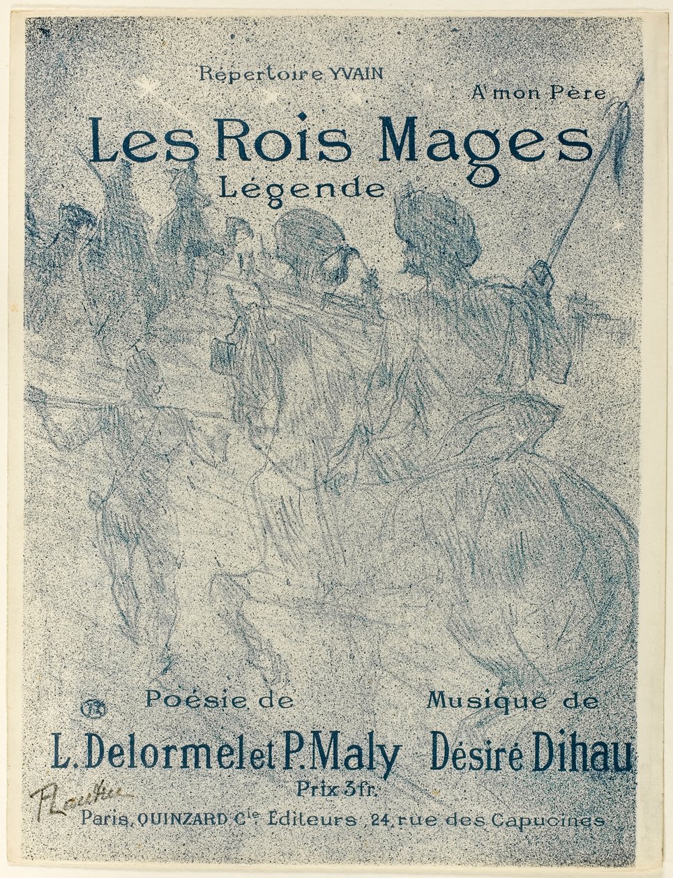 De tre vise mænd af Henri de Toulouse-Lautrec