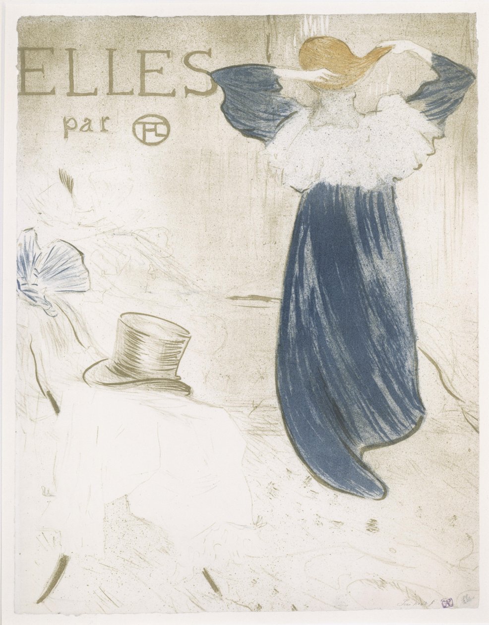 Forsiden til serien »Elles« af Henri de Toulouse-Lautrec