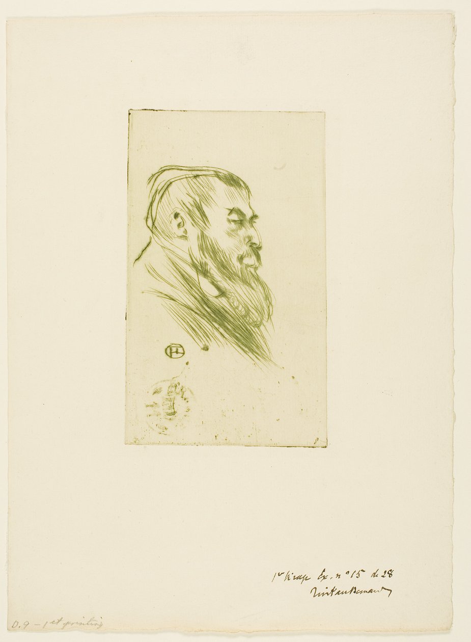 Tristan Bernard af Henri de Toulouse-Lautrec