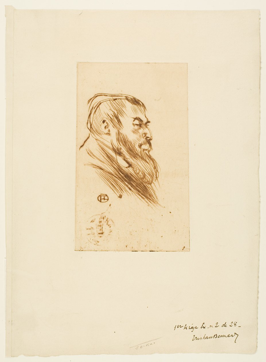 Tristan Bernard af Henri de Toulouse-Lautrec