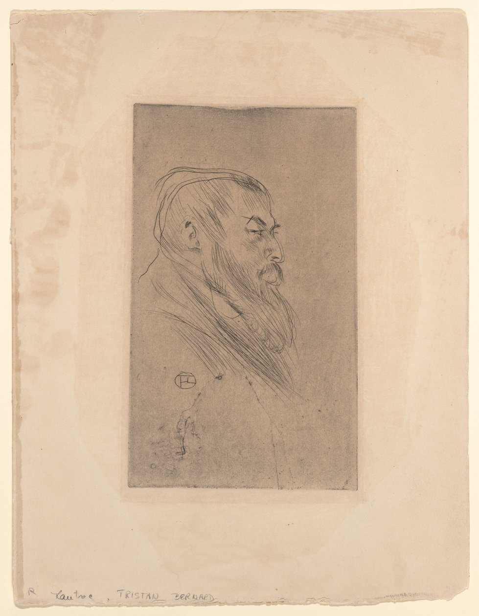 Tristan Bernard af Henri de Toulouse-Lautrec