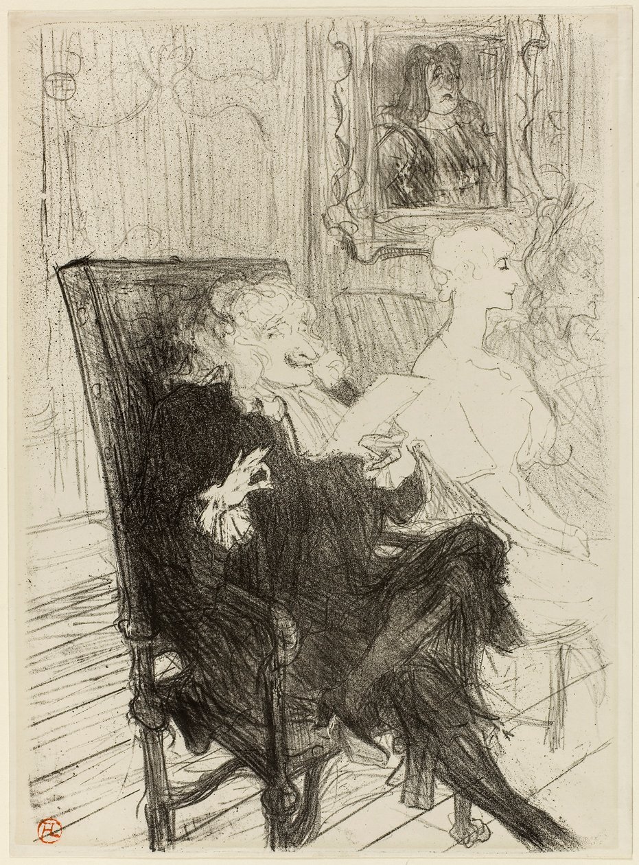 Truffier og Moreno, i Lærde Kvinder af Henri de Toulouse-Lautrec