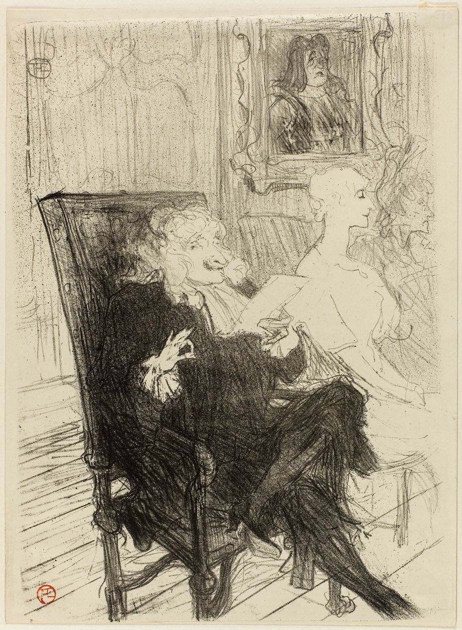 Truffier og Moreno, i Lærde Kvinder af Henri de Toulouse-Lautrec