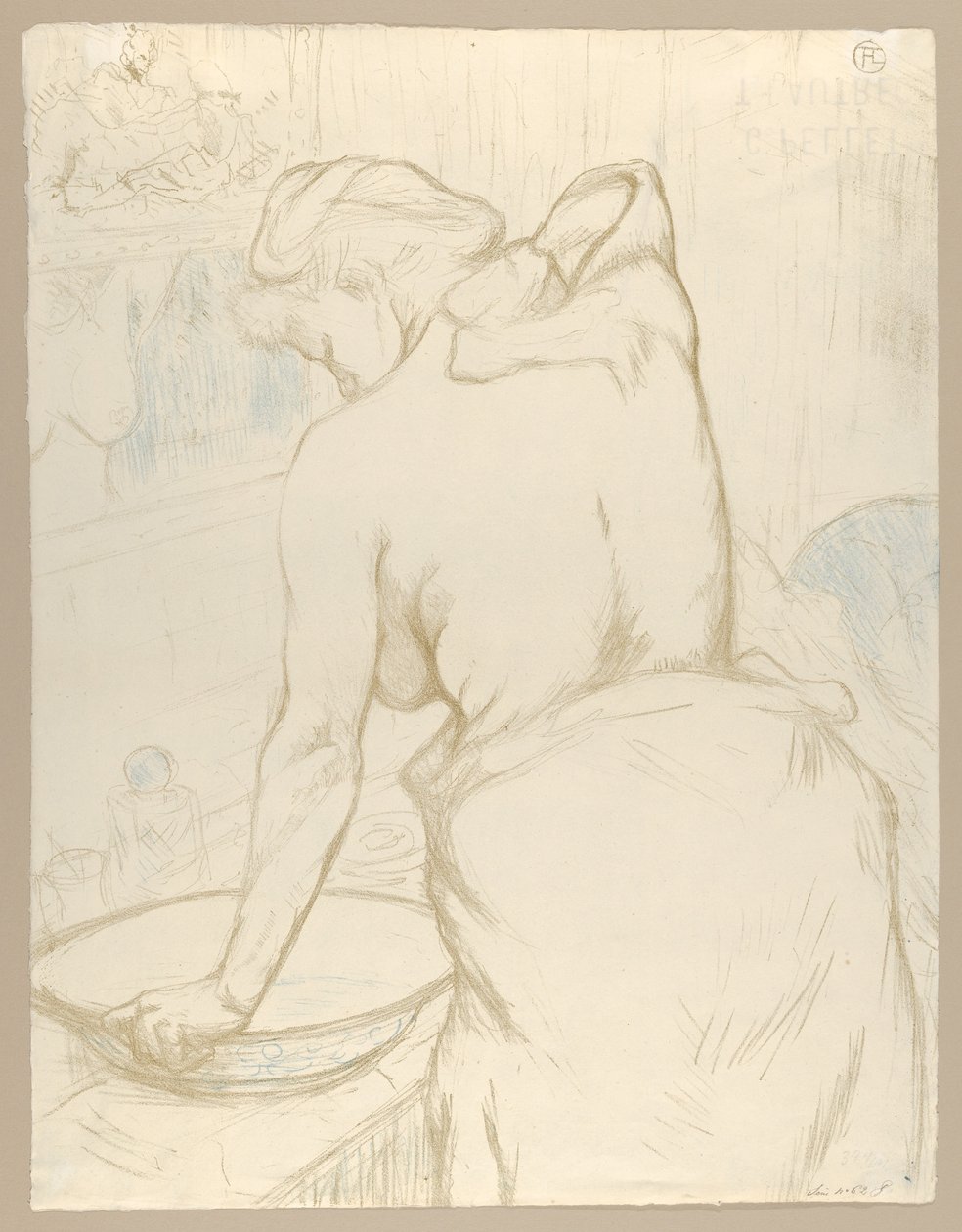 Vask, fra "Elles" af Henri de Toulouse-Lautrec