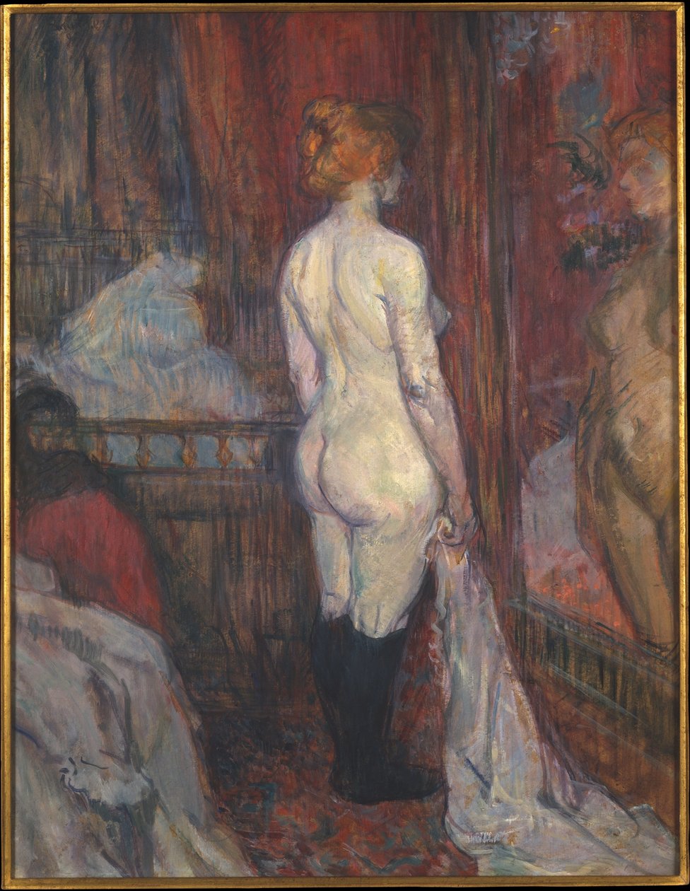 Kvinde foran et spejl af Henri de Toulouse-Lautrec
