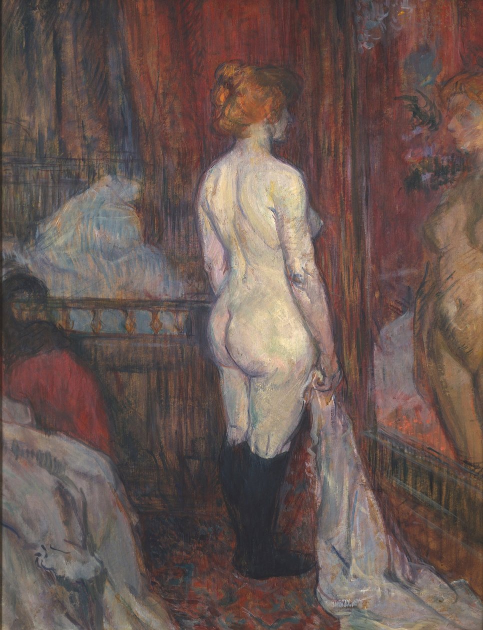 Kvinde foran et spejl af Henri de Toulouse Lautrec