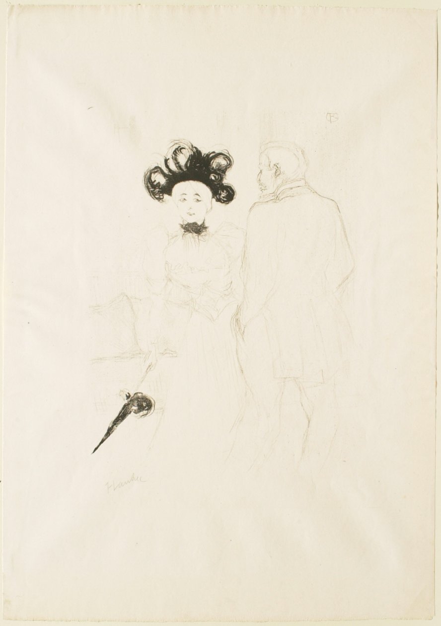 Yahne og Antoine i „Den vanskelige alder“ af Henri de Toulouse-Lautrec