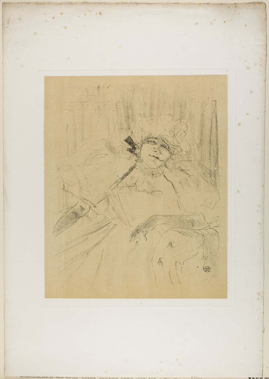 Yvette Guilbert - Gammel sang, fra Yvette Guilbert af Henri de Toulouse-Lautrec