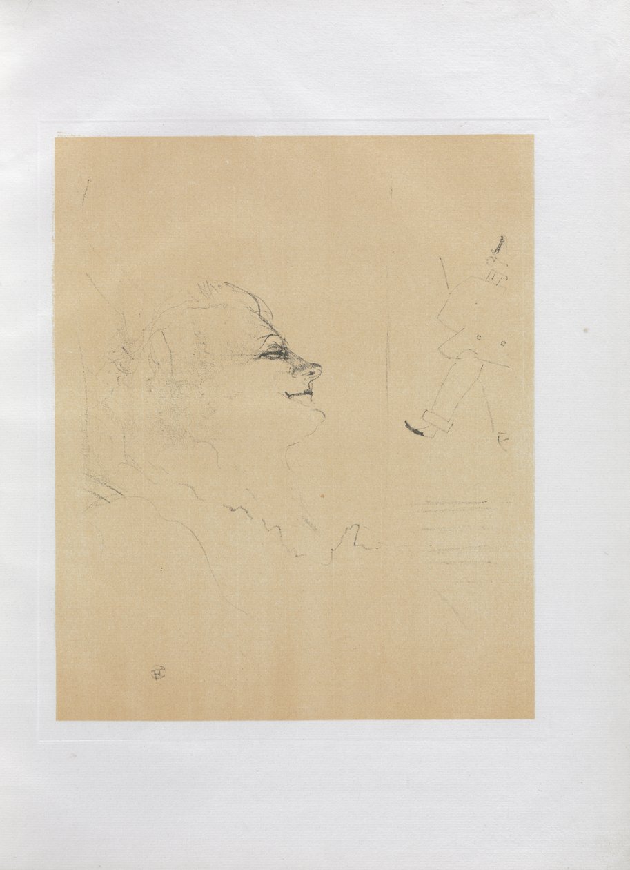Yvette Guilbert-engelsk serie: Pessima af Henri de Toulouse-Lautrec