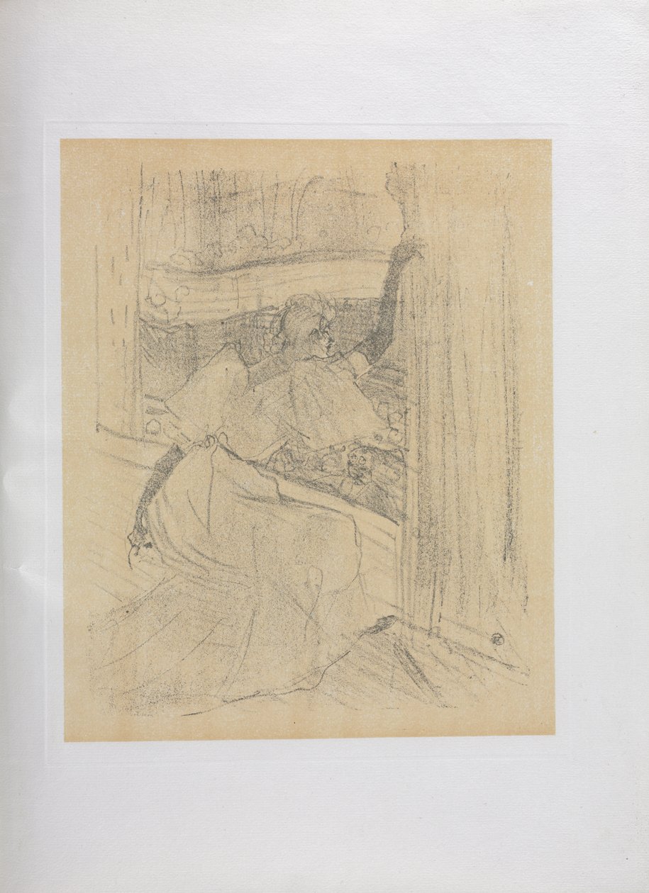 Yvette Guilbert-engelsk serie: Saluting the Audience af Henri de Toulouse-Lautrec