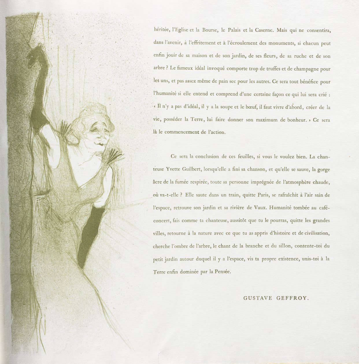 Yvette Guilbert-French Series: nr. 16 af Henri de Toulouse-Lautrec