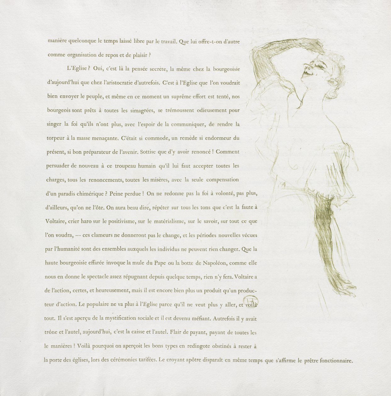 Yvette Guilbert-French Series: nr. 7 af Henri de Toulouse-Lautrec