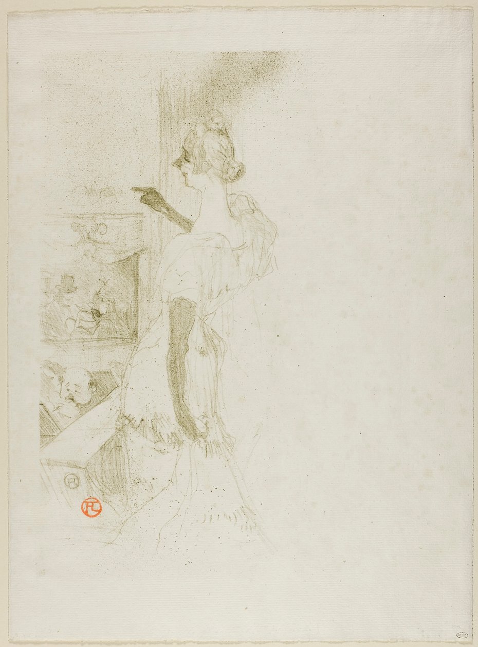 Yvette Guilbert af Henri de Toulouse-Lautrec