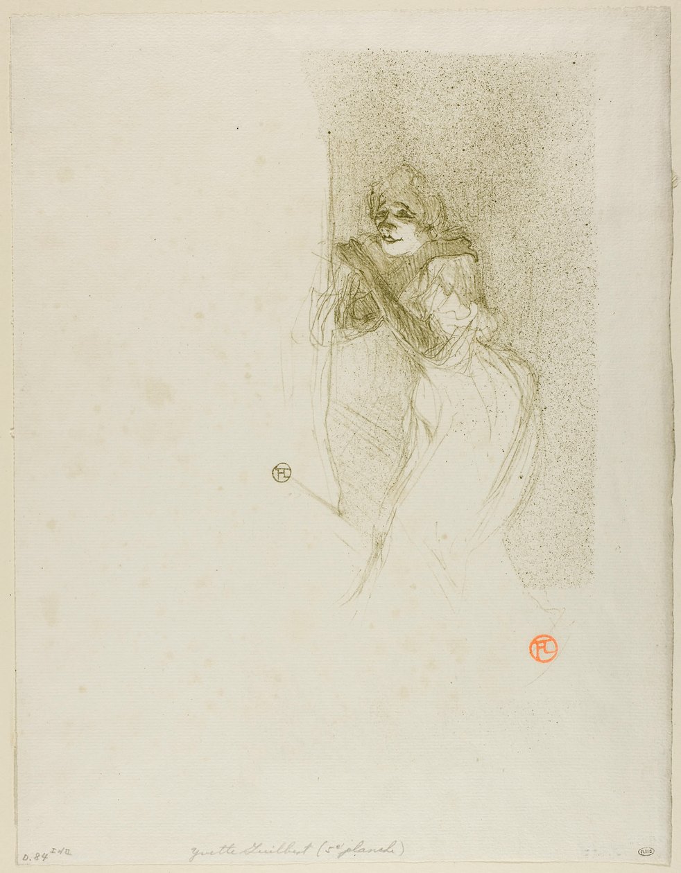 Yvette Guilbert af Henri de Toulouse-Lautrec