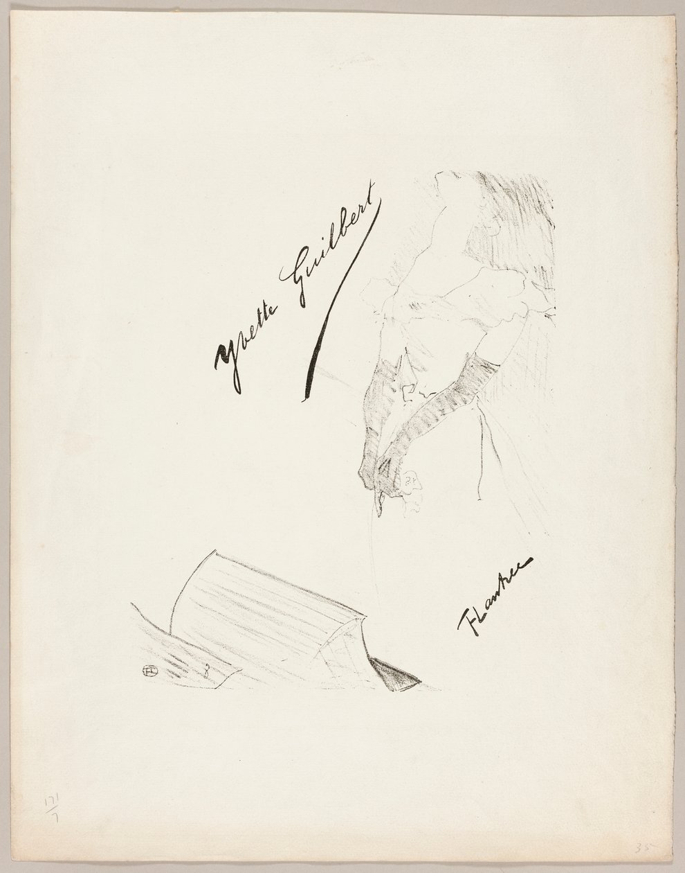 Yvette Guilbert af Henri de Toulouse-Lautrec
