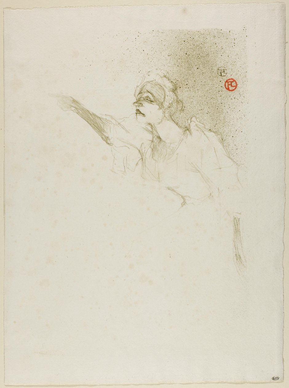 Yvette Guilbert af Henri de Toulouse-Lautrec