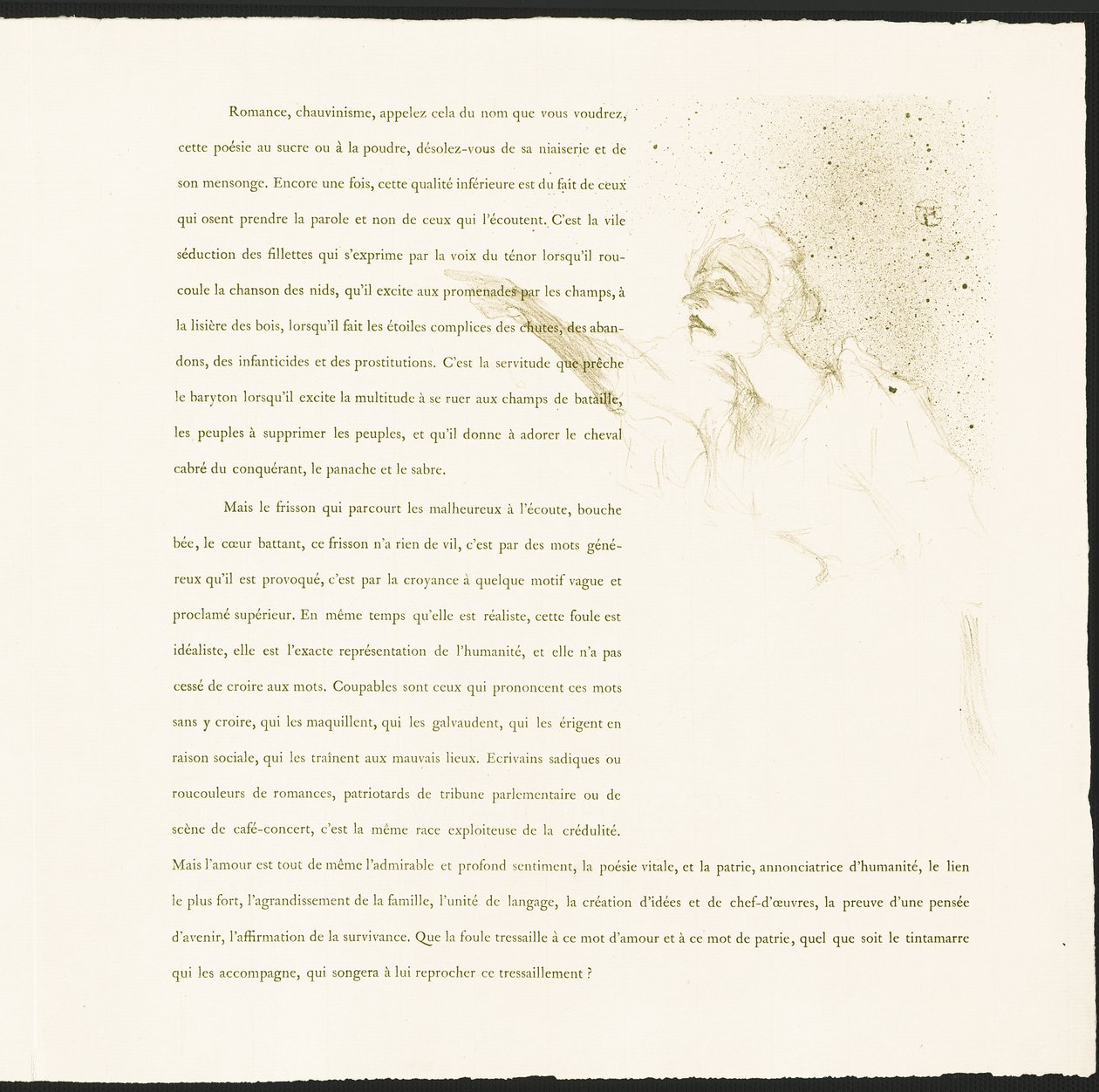 Yvette Guilbert af Henri de Toulouse-Lautrec