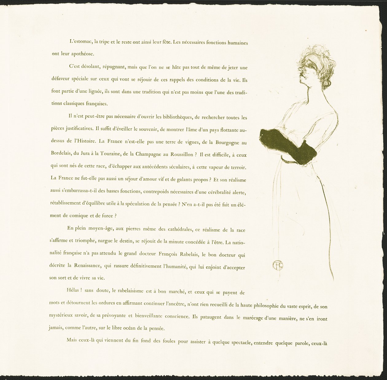 Yvette Guilbert af Henri de Toulouse-Lautrec