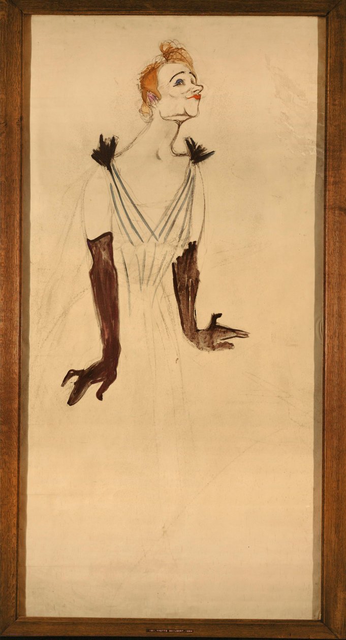 "Yvette Guilbert af Henri de Toulouse-Lautrec