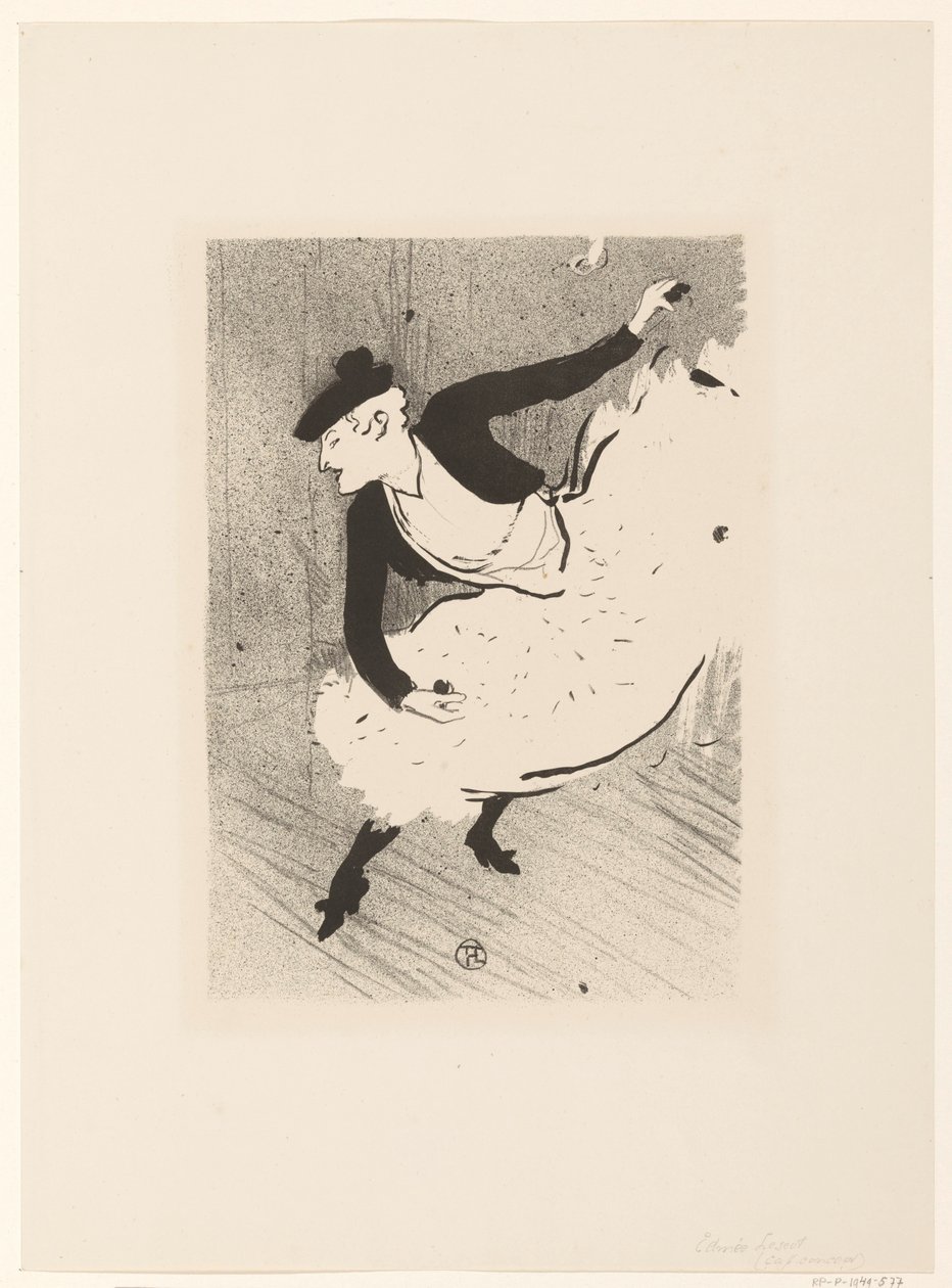 Portret af zangeres Edmee Lescot Edmee Lescot The Cafe Concert (serietitel) af Henri de Toulouse Lautrec (signed by artist)