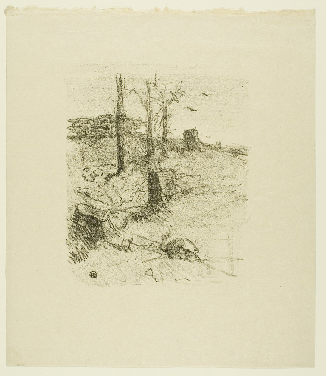 En kirkegård i Galicien, fra Au Pied du Sinaï af Henri de Toulouse Lautrec