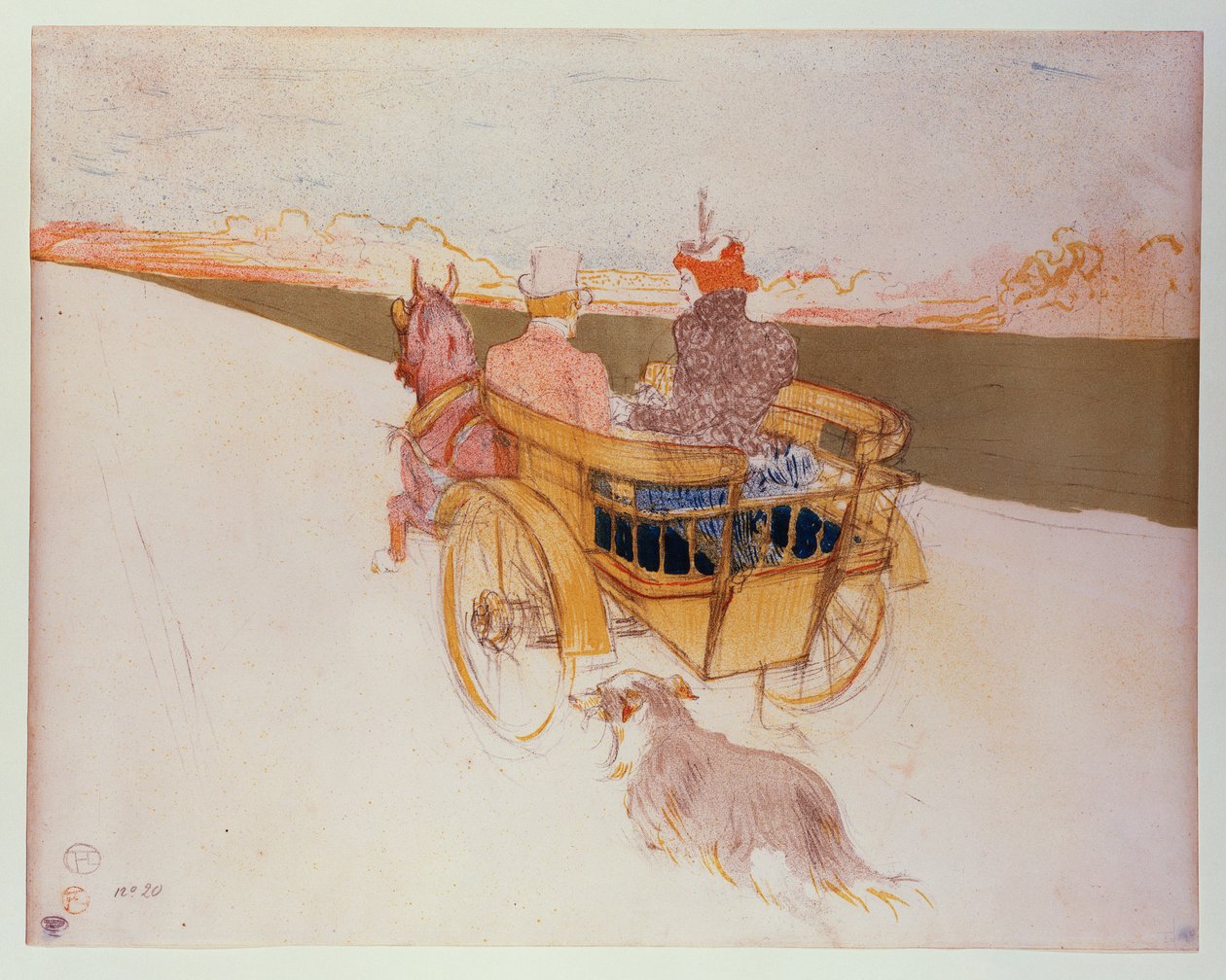 En Country Party eller The English Cart af Henri de Toulouse Lautrec