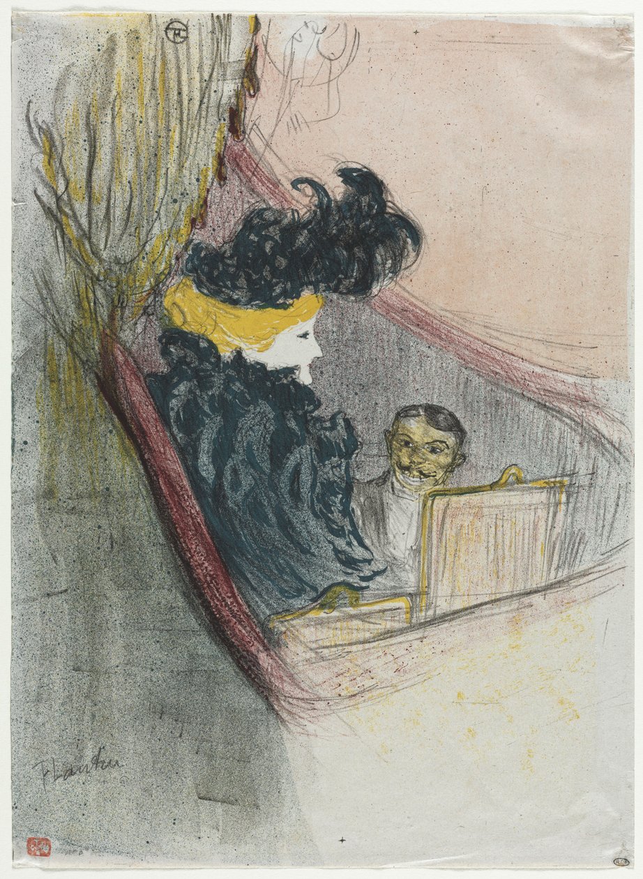 En fyrstelig idyl, Clara Ward af Henri de Toulouse Lautrec