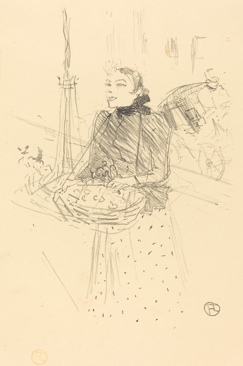 Køb My Beautiful Violets, 1895. af Henri de Toulouse Lautrec
