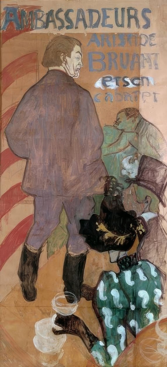 Ambassadører, Aristide Bruant og hans kabaret af Henri de Toulouse Lautrec