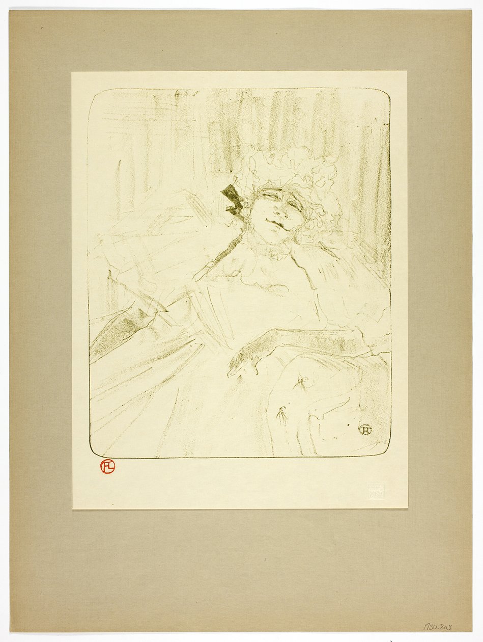 En gammel sang, plade fem fra Yvette Guilbert af Henri de Toulouse Lautrec