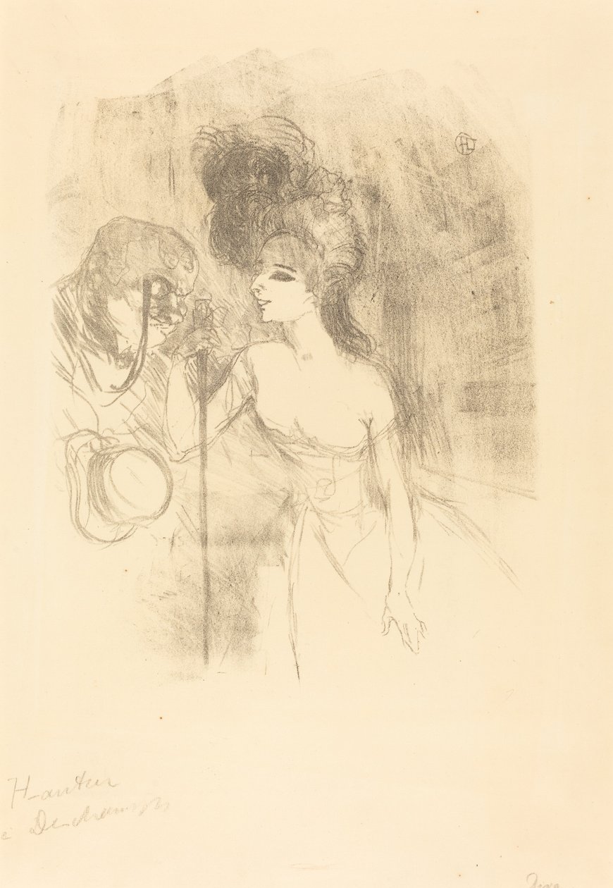 Anna Held og Baldy (Anna Held et Baldy) af Henri de Toulouse Lautrec