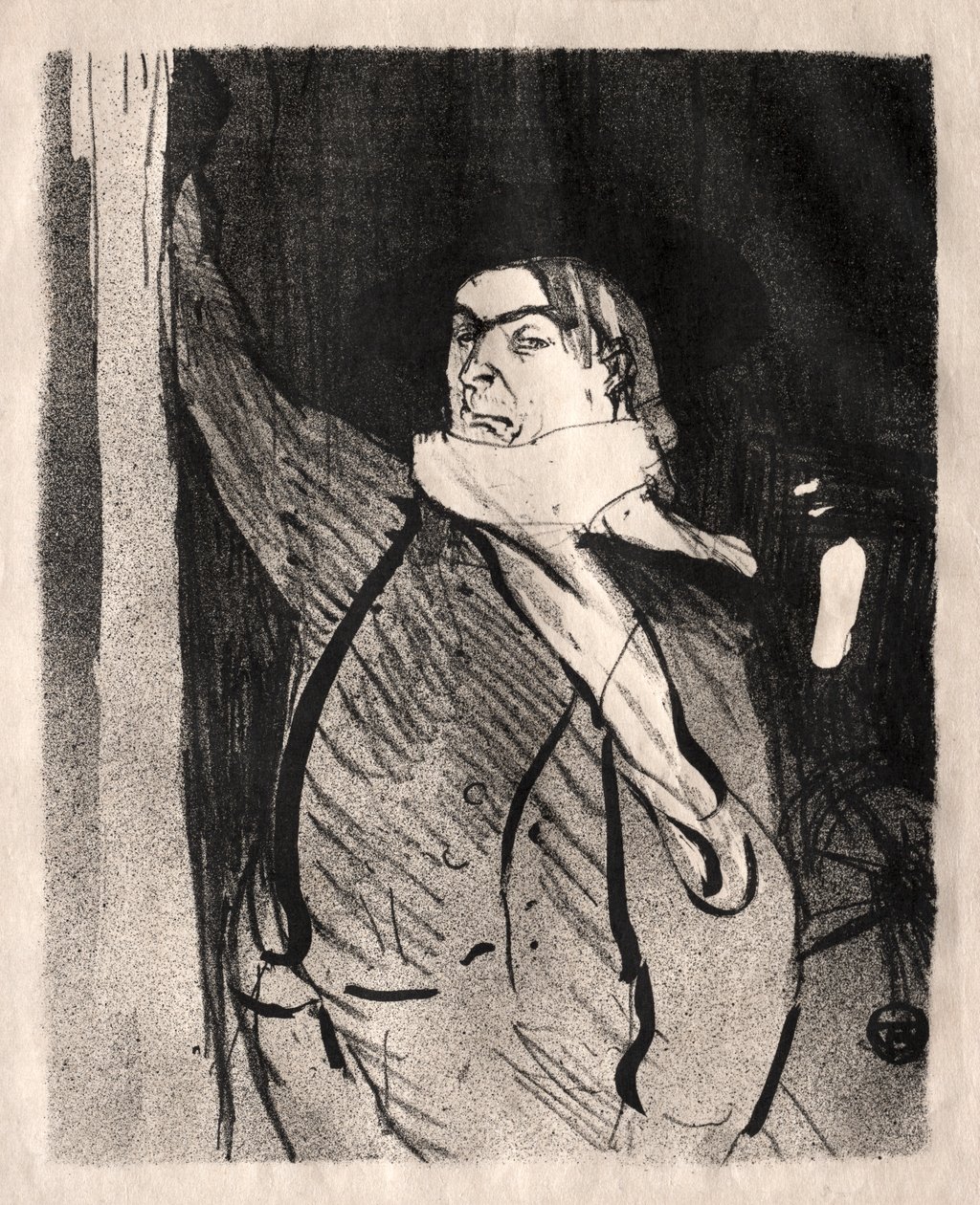 Aristide Bruant, 1893. af Henri de Toulouse Lautrec