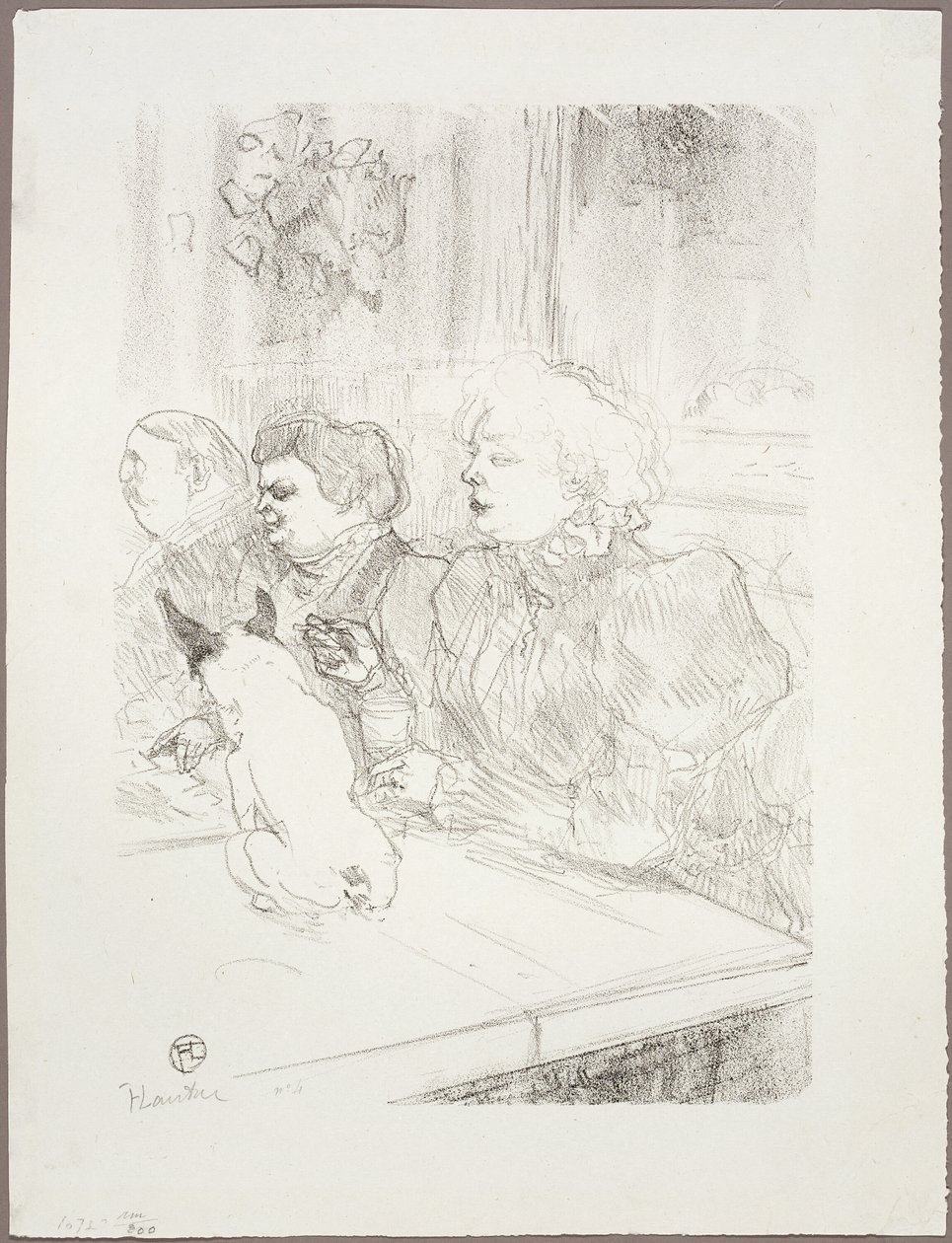 På La Souris, Madame Palmyre af Henri de Toulouse Lautrec