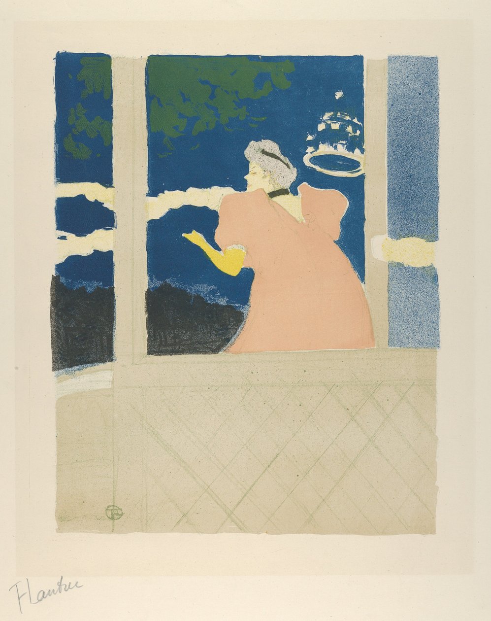 På Les Ambassadeurs Au Café-Koncert På Café-koncerten, 1894., 1894. af Henri de Toulouse Lautrec