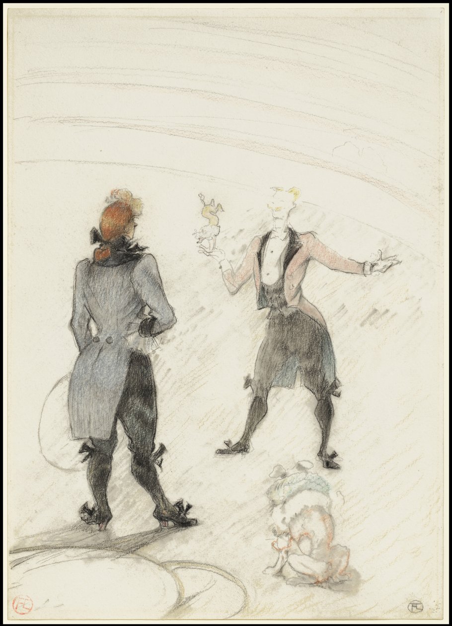 På Cirkus: Hundetræneren, 1899 af Henri de Toulouse Lautrec