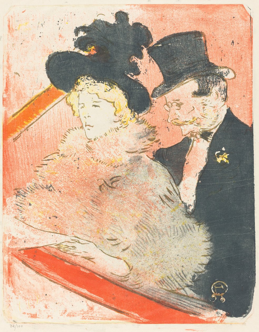 Ved Concert Au-koncerten, 1896. af Henri de Toulouse Lautrec