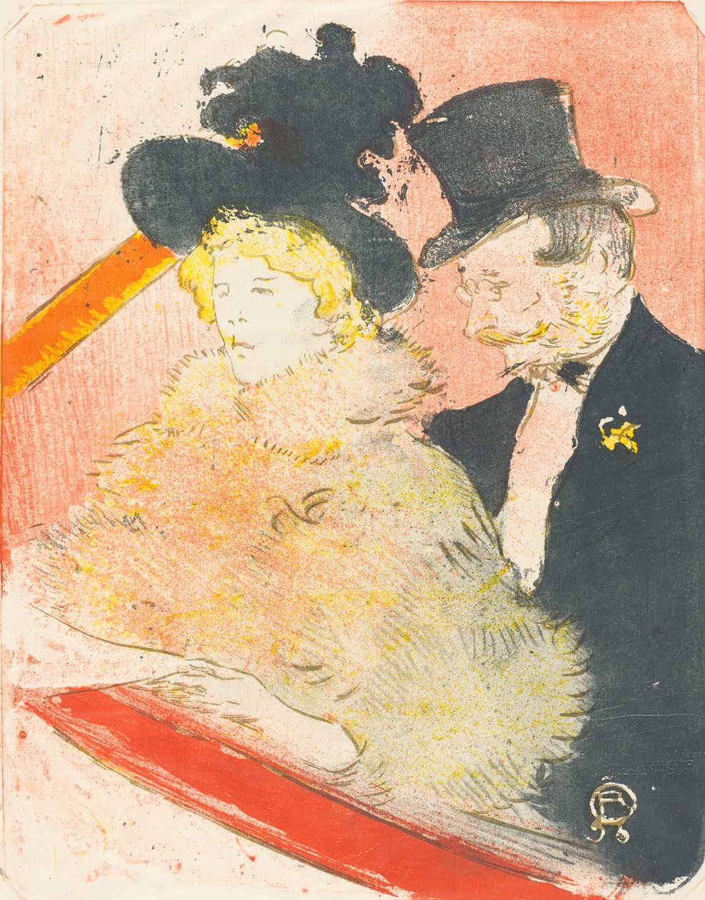 Ved Concert Au-koncerten, 1898. af Henri de Toulouse Lautrec