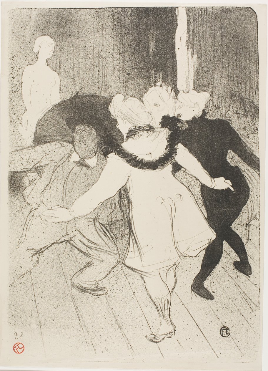 At the Folies-Bergere: Monsieur Prudhommes beskedenhed af Henri de Toulouse Lautrec